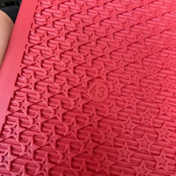 Versace 1006272 Men's Red Greca Gomma Pool Slide, sizes 43 - Picture 7 of 8